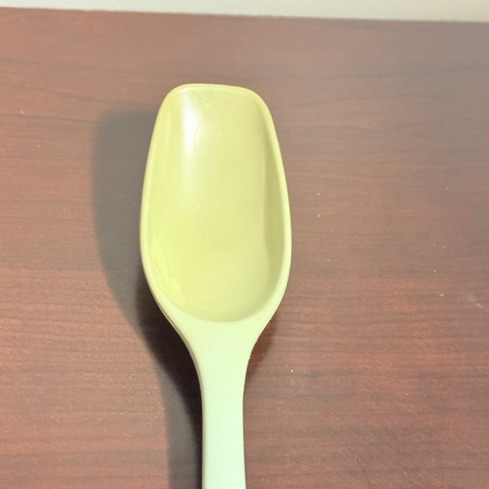 Vintage NYLON PLASTIC‎ FOLEY Retro Beige Spoon Solid SERVING MIXING Utensil - Picture 2 of 6